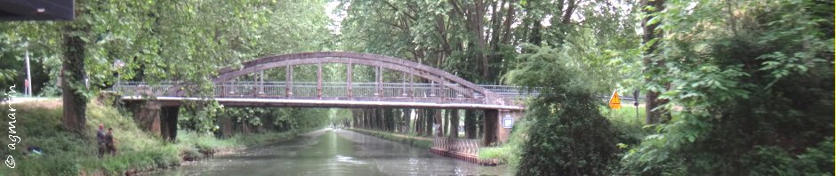 Pont métallique entre Bernès et Pont des Sables - Canal de Garonne - 23/05/15