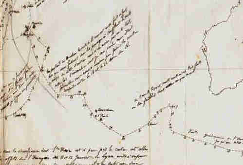 Sibylle-trajet de l'Île Bourbon vers l'Australie - janvier-février-1865