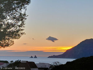 Coucher de soleil sur le Cap Sicié - 10/01/2022